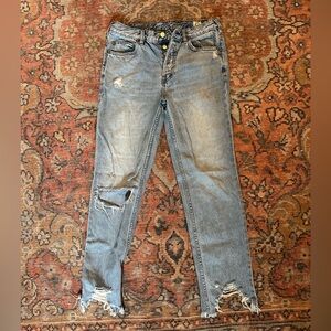 Free people button fly jeans